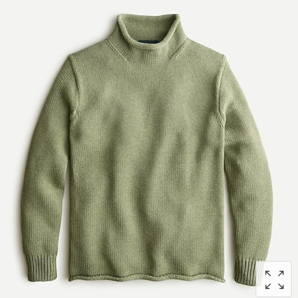 NWOT j-crew unisex 1988 cotton rollneck sweater